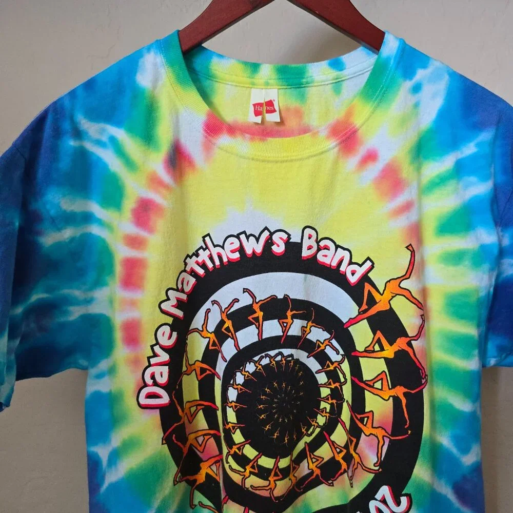 Dave Matthews Band 2019 Concert Tour Tie Dye Graphic T-Shirt Men’s Large Unisex - Picture 3 of 11